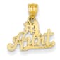 Gold Classics(tm) 14kt.Yellow Gold #1 Aunt Pendant - image 1