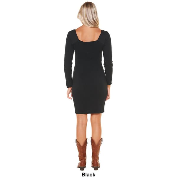 Juniors Derek Heart Ribbed Bodycon Mini Sheath Dress