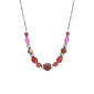 1928 16in. Purple & Silver Bead Necklace - image 1