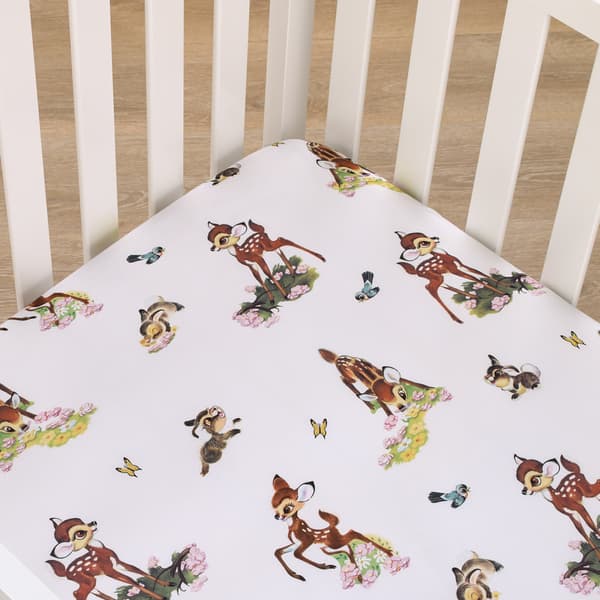 Disney Baby Vintage Bambi Fitted Crib Sheet