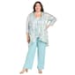 Plus Size R&M Richards 3pc. Foil Jacquard Straight Leg Pant Set - image 1