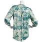 Womens Notations 3/4 Sleeve Tie Dye Pleat Blouse - image 2
