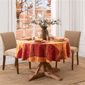 Threadmade Maplewood Jacquard Harvest Cotton Tablecloth - image 5