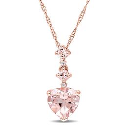 Gemstone Classics(tm) Diamond Heart Pendant Necklace