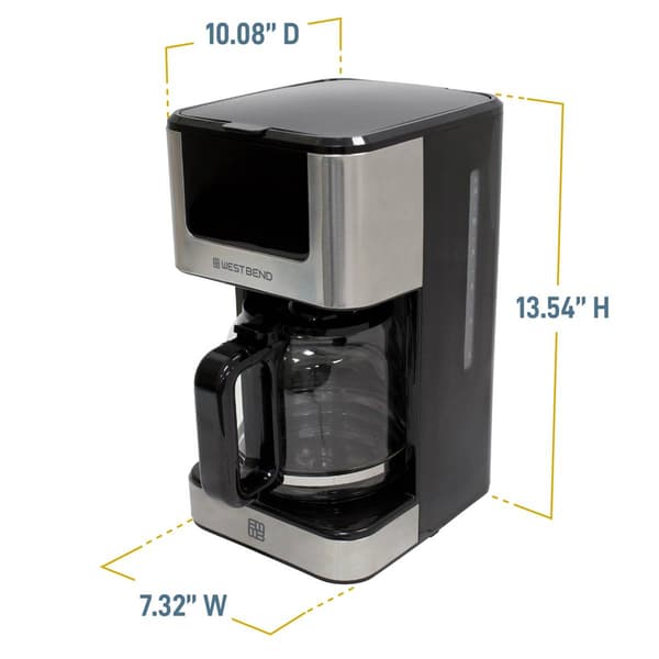 West Bend 12 Cup Touchscreen Coffee Maker