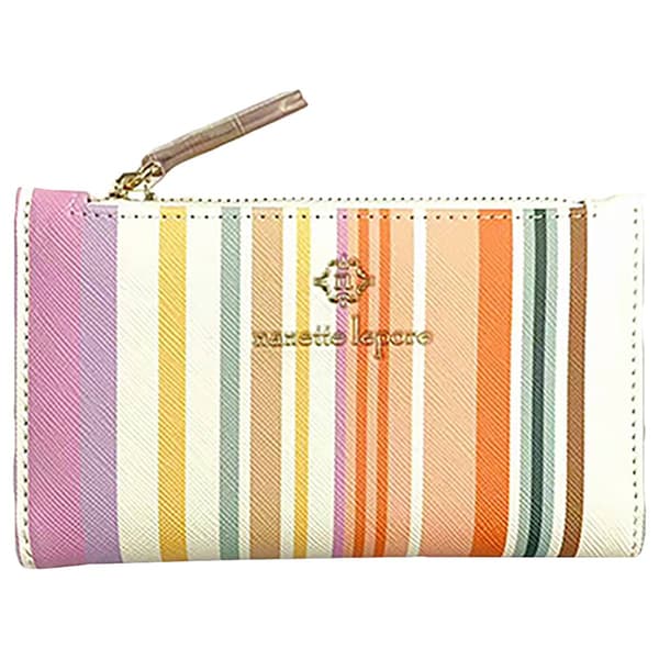 Womens Nanette Lepore Striped Mya Slim Bifold Wallet Boscovs