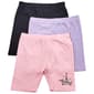Girls (4-6x) BTween(R) 3pk. Solid Rib & Paris Wiener Dog Shorts - image 1
