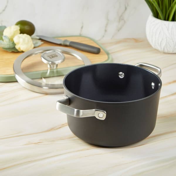 BergHOFF Graphite Non-stick 8in. Ceramic Stockpot w/ Glass Lid