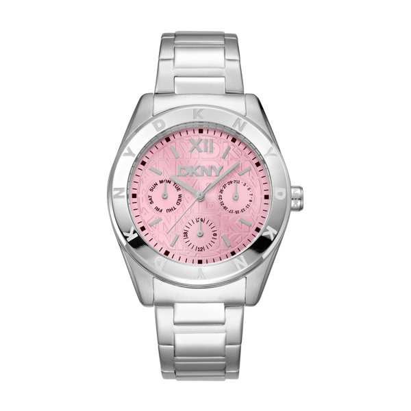Womens DKNY Chambers Multi Sport Pink Watch - DK1L015M0015