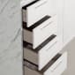 South Shore Myro Faux White Marble Kitchen Island - image 7