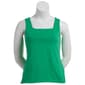 Womens Kasper Solid Double Layer Square Neck Tank - image 7