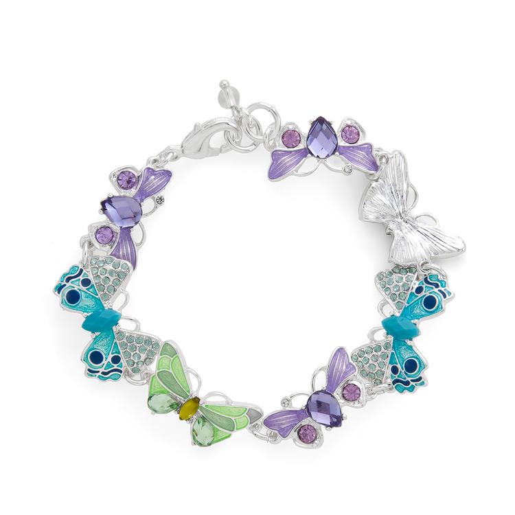 Napier Boxed  7.5in. Multi Butterfly Stretch Bracelet