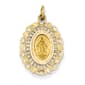 Gold Classics(tm) Gold Miraculous Medal Charm Pendant - image 1