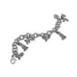 1928 Pewter 6 Cat Charm Bracelet - image 1