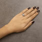 Haus of Brilliance 1/5ctw Princess Cut Diamond Halo Promise Ring - image 6