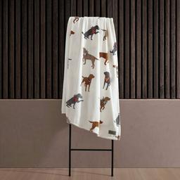 Eddie Bauer Dogs With Scarves Plush-Fleece Blanket