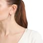 Athra Rose Gold Over Brass 37mm Oval Crystal Hoop Earrings - image 3