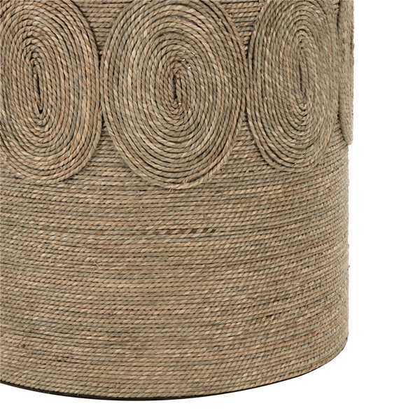 9th & Pike® Traditional Brown Seagrass Accent Table