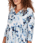 Womens Emaline Seabreeze Essence 3/4 Sleeve Top With Overlapped - image 5