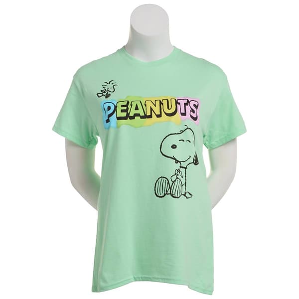Juniors Hybrid Promotions Peanuts(tm) Snoopy & Woodstock Graphic Tee