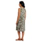 Womens Nina Leonard Sleeveless Floral Leaf Shift Dress - image 3