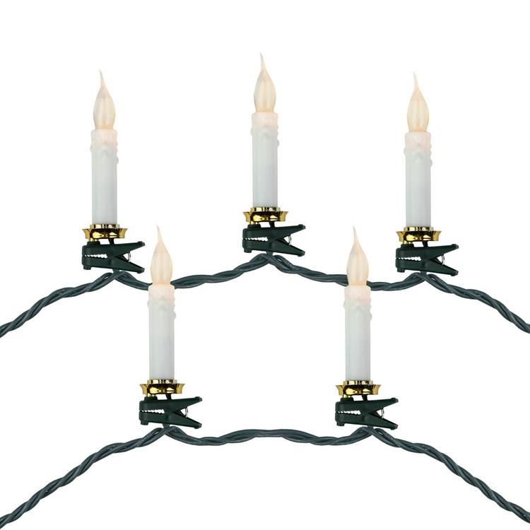 Northlight Seasonal 10ct. LED Clip-On Candle Christmas Lights