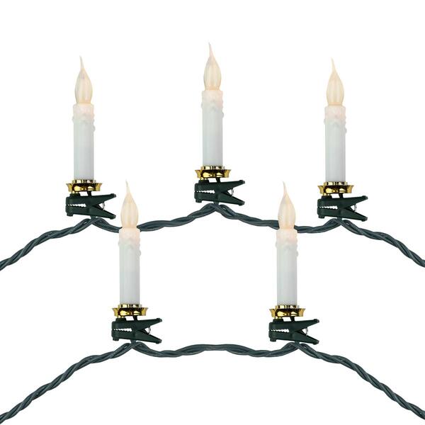 Northlight Seasonal 10ct. LED Clip-On Candle Christmas Lights - image 