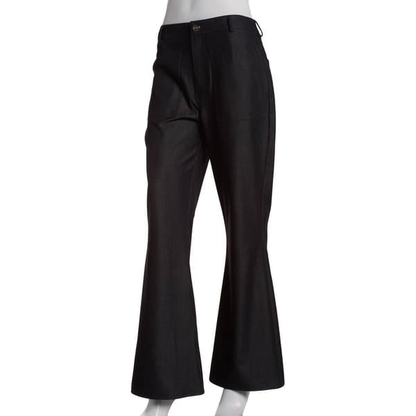 Womens Nicole Miller Denim Unlined Flare Pants