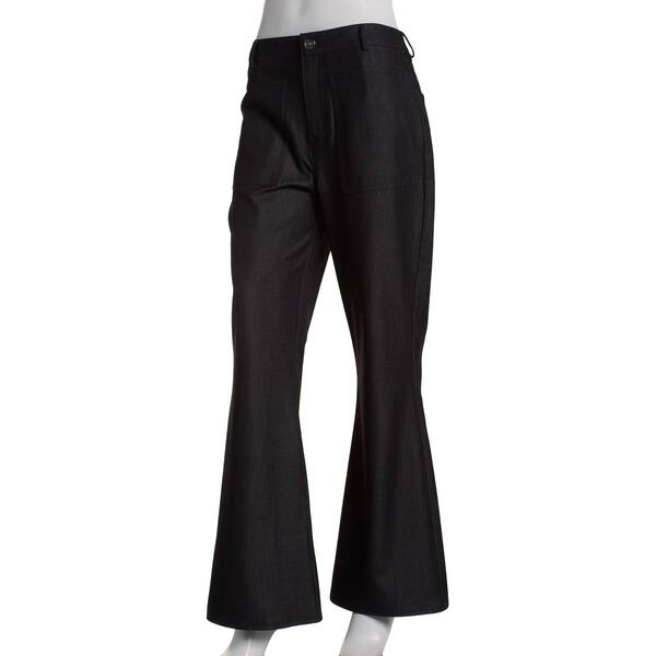Womens Nicole Miller Denim Unlined Flare Pants - image 