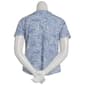 Womens Womens Emily Daniels Short Sleeve Paisley Strappy Neck Tee - image 3