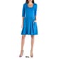 Womens 24/7 Comfort Apparel 3/4 Sleeve Fit & Flare Mini Dress - image 2