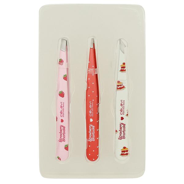 Celavi X Strawberry Shortcake™ Printed 3pc. Tweezers