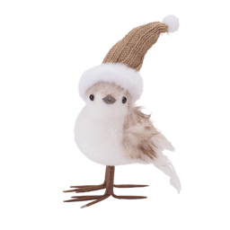 Melrose Winter Bird Figurines with Knit Hats - Set of 3