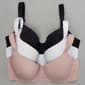 Plus Size Nautica 3pk Flat Molded Underwire Bra NT1159-3PKN - image 1