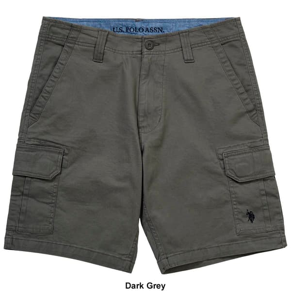 Mens U.S. Polo Assn.&#174; Solid Twill Cargo Shorts