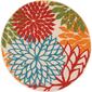 Nourison Aloha Tropical Indoor/Outdoor Round Rug - image 1
