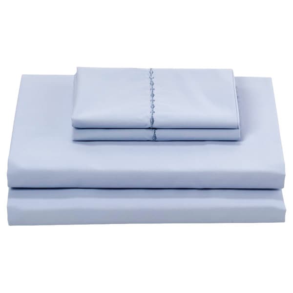 Sabrina Soto Cottage Collection 220TC Solid Cotton Sheet Set - image 
