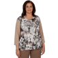 Plus Size Alfred Dunner Regent Street Abstract Floral Blouse - image 1
