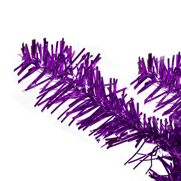 Northlight 9ft. Metallic Purple Tinsel Christmas Garland