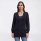 Womens Architect(R) Long Sleeve V Neck Crochet Cardigan - image 1