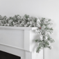 Northlight 9ft. Pre-Lit Flocked Madison Pine Christmas Garland - image 2