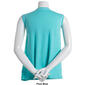 Womens Hasting & Smith Sleeveless Split Neck Top w/Piping - image 2