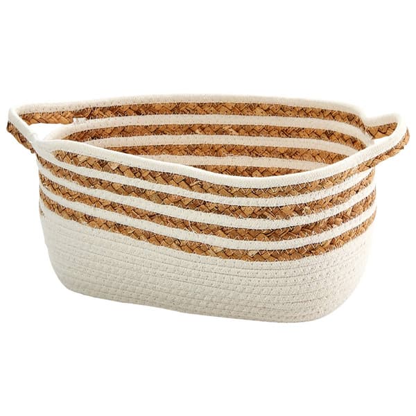 Heritage Small Stripe Rope Hyacinth Shelf Tote - image 