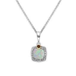 Le Vian(R) Argent&Or(tm) Neopolitan Opal(tm) Silver & 14kt. Pendant