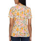 Womens Rafaella&#174; Fruit Dot Lace Trim Tee - image 3