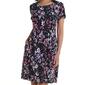 Plus Size Connected Apparel Short Sleeve Floral Shift Dress - image 3