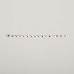 Splendere Rainbow Created Opal & Cubic Zirconia Bracelet