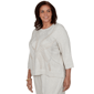 Plus Size Alfred Dunner Good To Go 3/4 Sleeve Stud Swirls Sweater - image 3