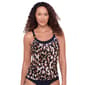 Womens American Beach Blurred Spots A-Line Ring Tankini - image 1