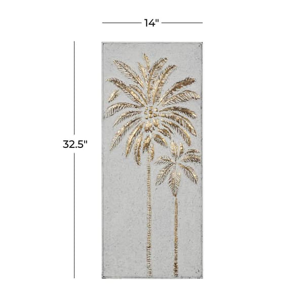 9th & Pike&#174; Coastal Palm Tree Metal Wall D&#233;cor